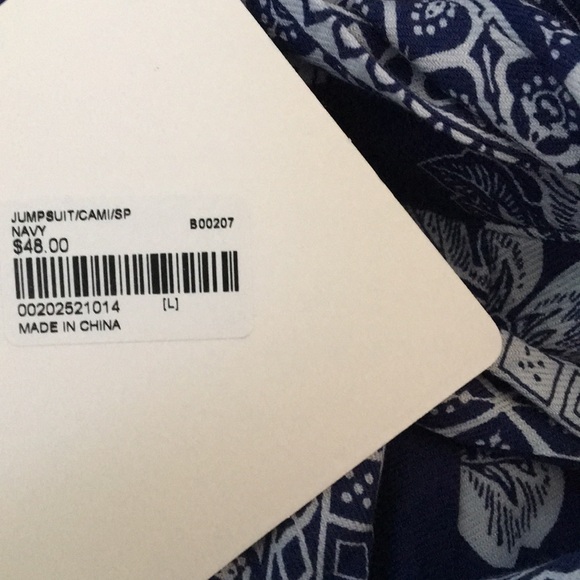 Blue floral romper large - Picture 4 of 6